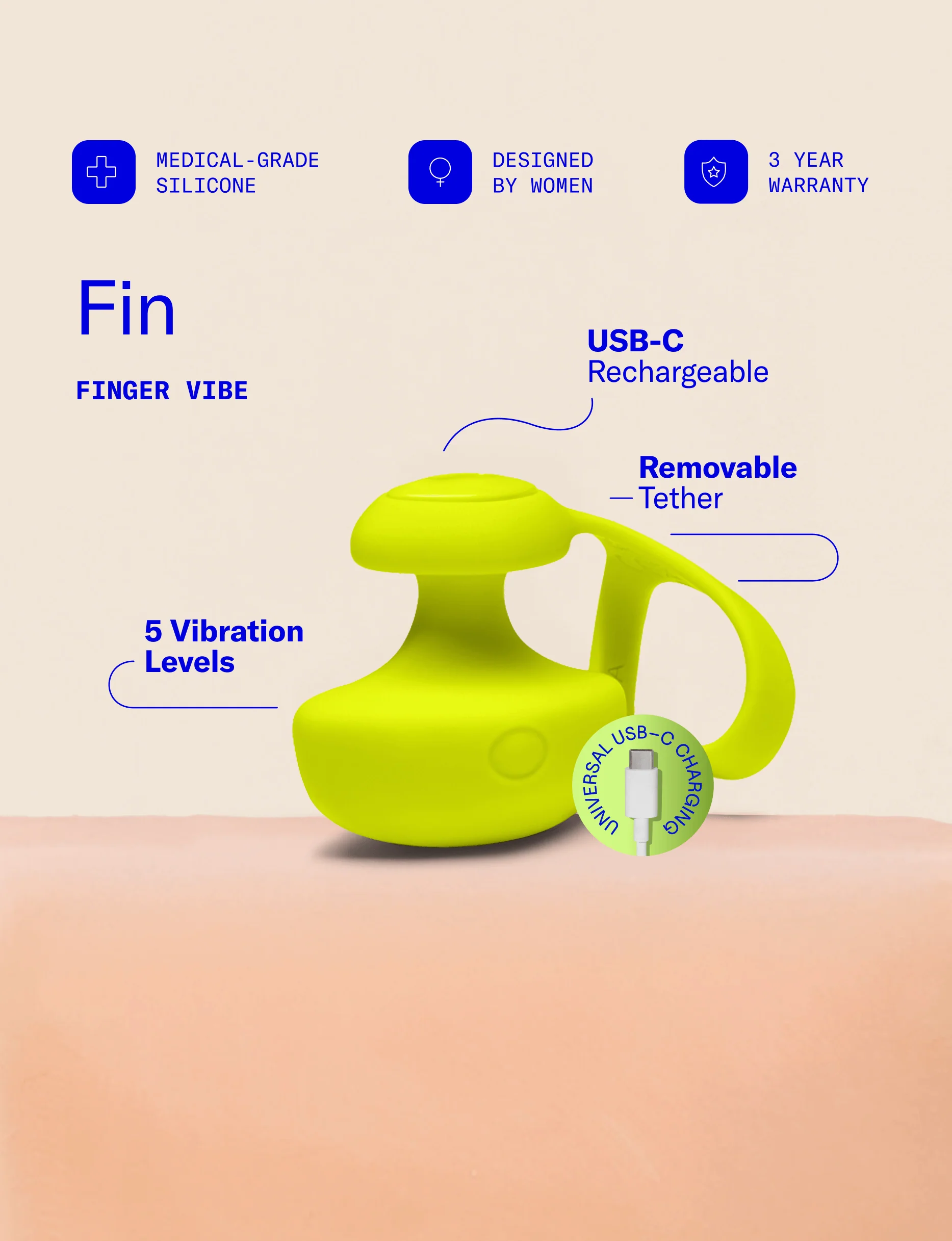 Fin Finger Vibrator
