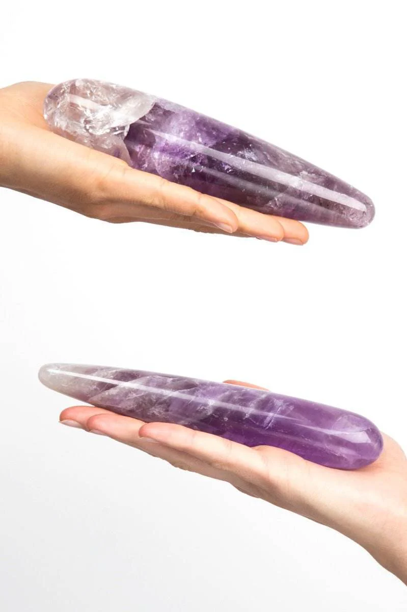 Amethyst Crystal Dildo 3 Amethyst Crystal Dildo