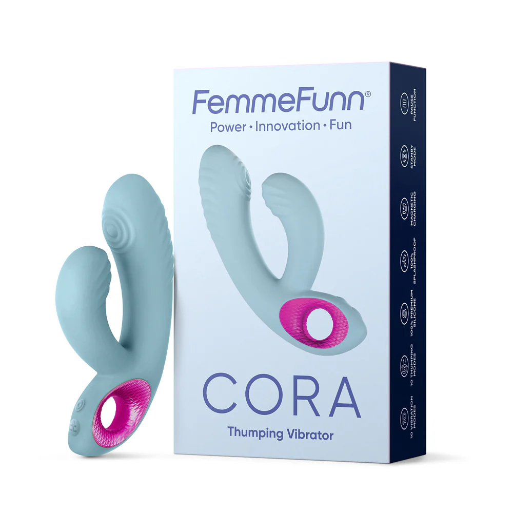 FemmeFunn Cora Thumping Dual Stimulation Silicone Vibrator