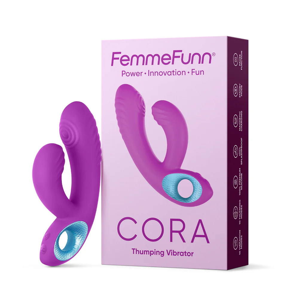 FemmeFunn Cora Thumping Dual Stimulation Silicone Vibrator