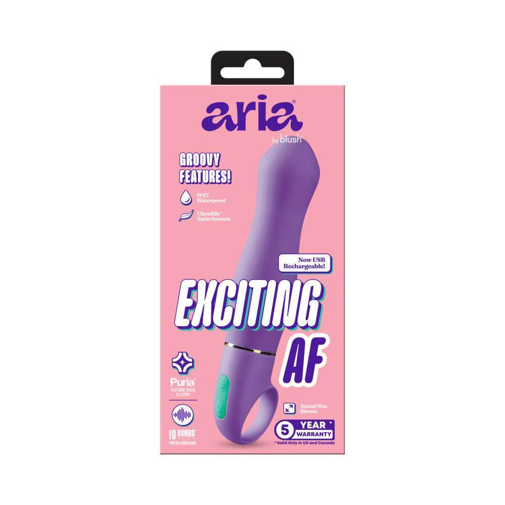 Aria Exciting AF 2.0 Rechargeable Vibe Indigo 15 Aria Exciting AF 2.0 Rechargeable Vibe Indigo
