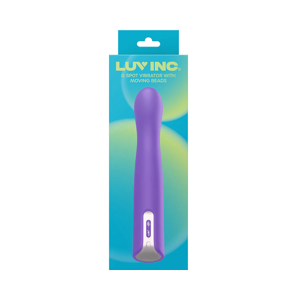 Luv Inc Gb63: G-Spot Vibrator With Moving Beads Purple