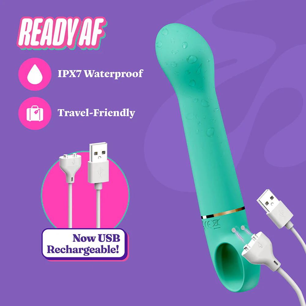 Aria Flirty AF 2.0 Rechargeable Vibe Teal 10 Aria Flirty AF 2.0 Rechargeable Vibe Teal