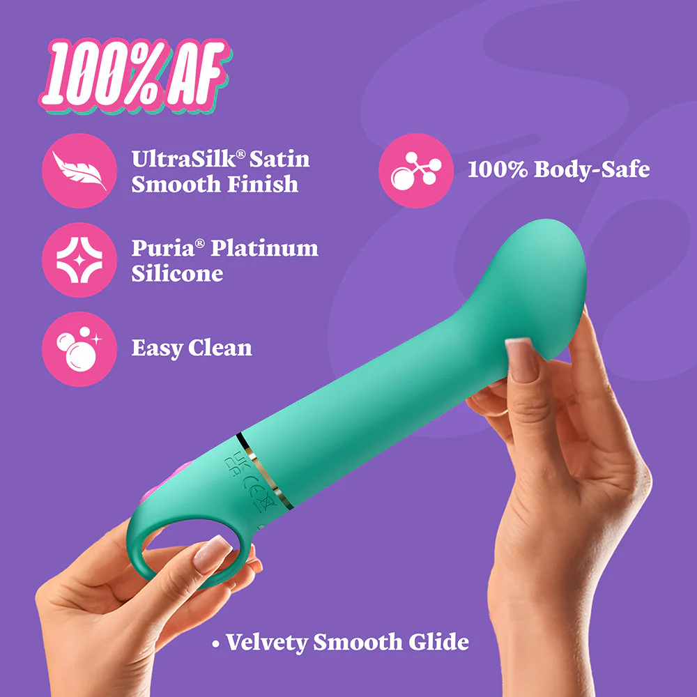 Aria Flirty AF 2.0 Rechargeable Vibe Teal 11 Aria Flirty AF 2.0 Rechargeable Vibe Teal
