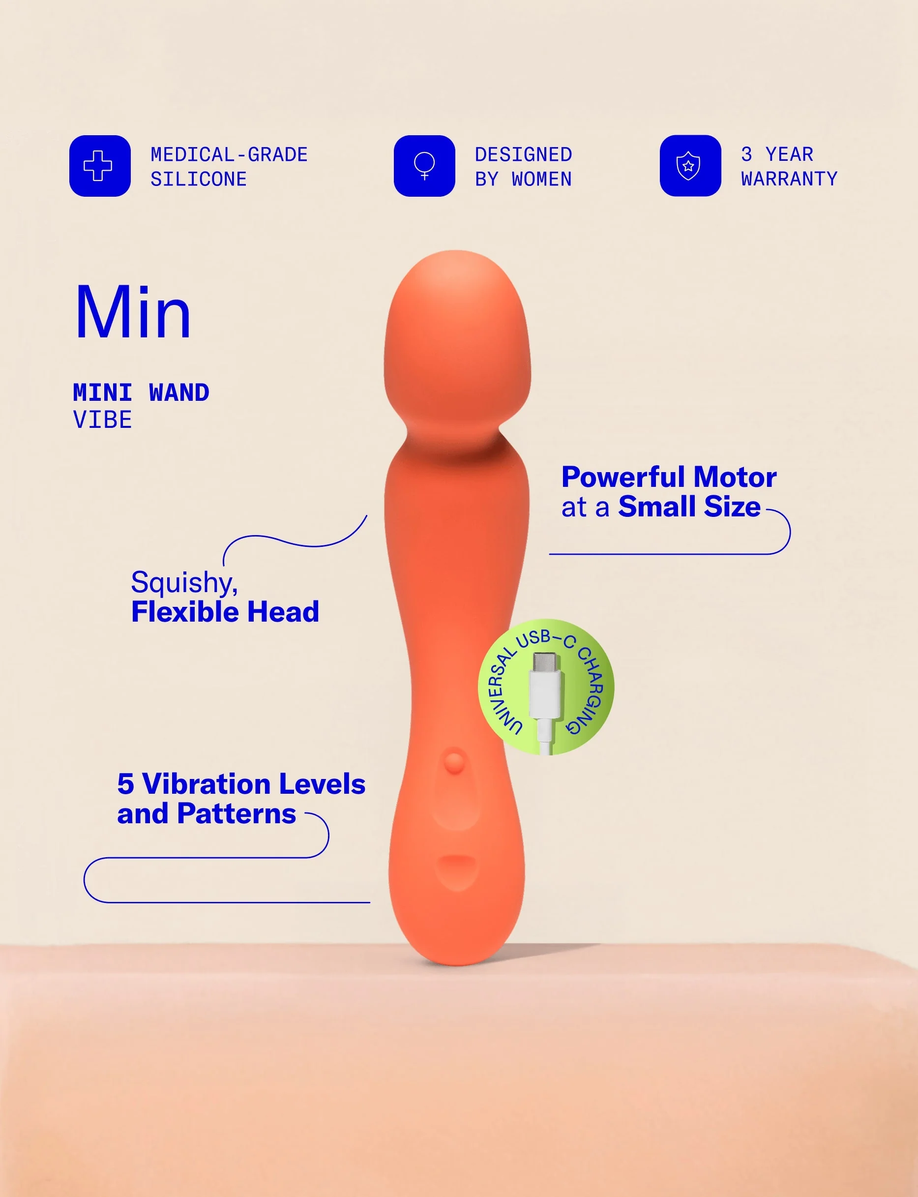 Min Mini Wand Vibrator 8 Min Mini Wand Vibrator