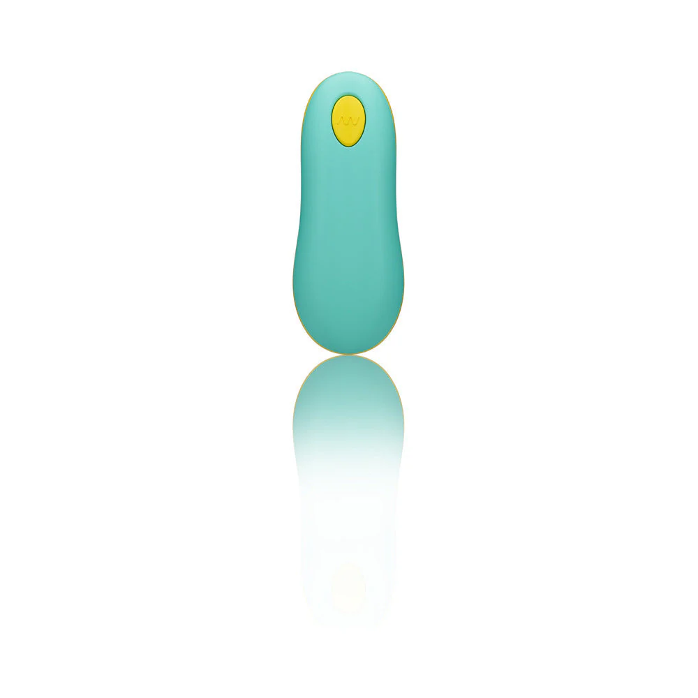 ROMP Cello Rechargeable Remote-Controlled Silicone G-Spot Egg Vibrator Light Teal